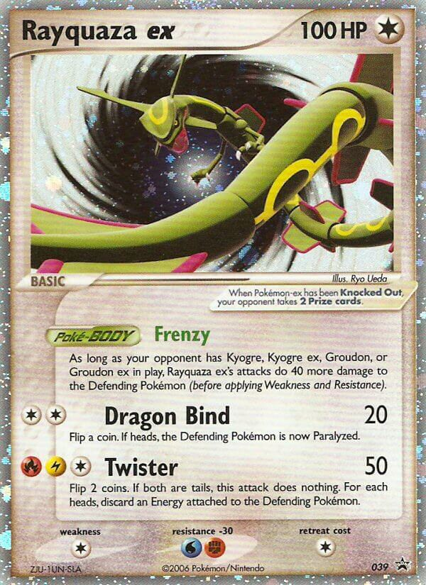 Rayquaza ex 39 Promo card from Nintendo Black Star Promos