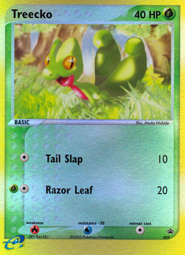Treecko 3 Promo card from Nintendo Black Star Promos