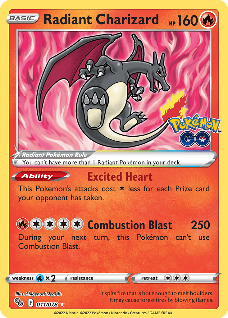 Radiant Charizard card
