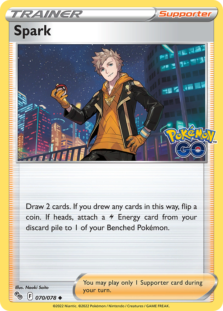 Spark 70 Uncommon card from Pokémon GO