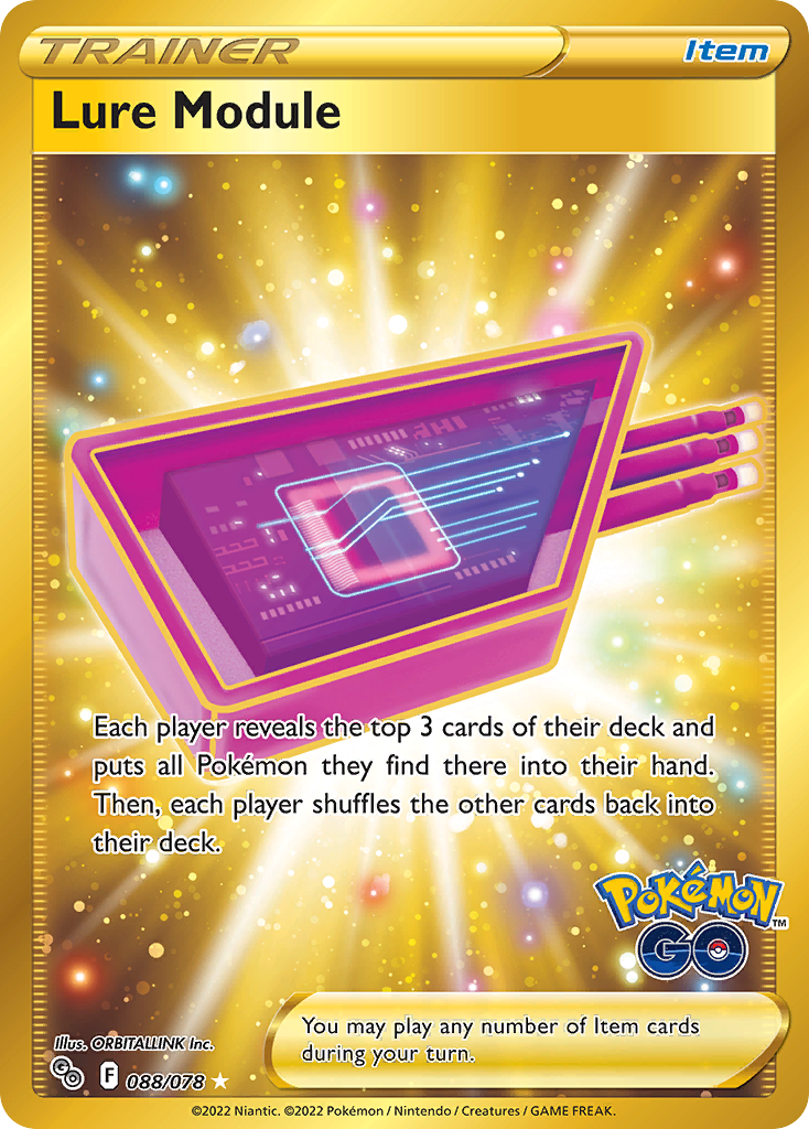 Lure Module 88/78 Rare Secret card from Pokémon GO