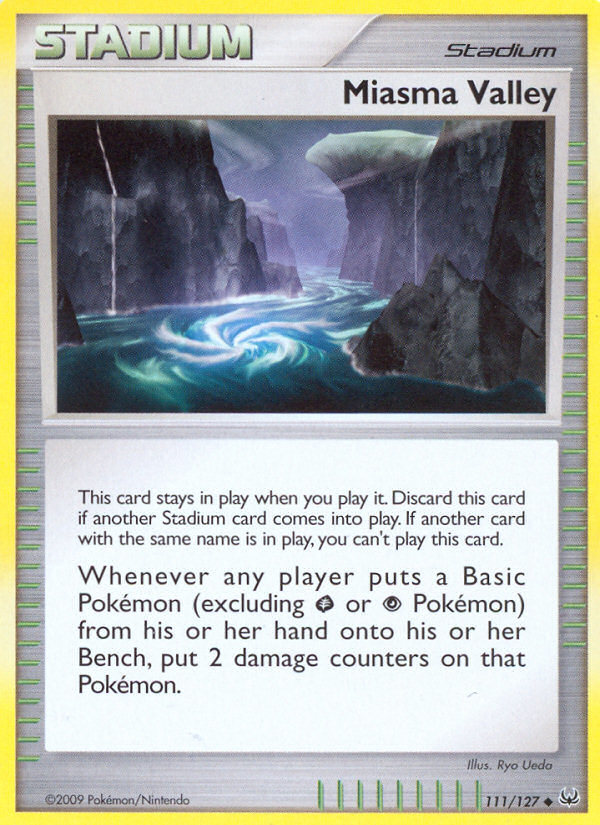 Miasma Valley 111 Uncommon card from Platinum
