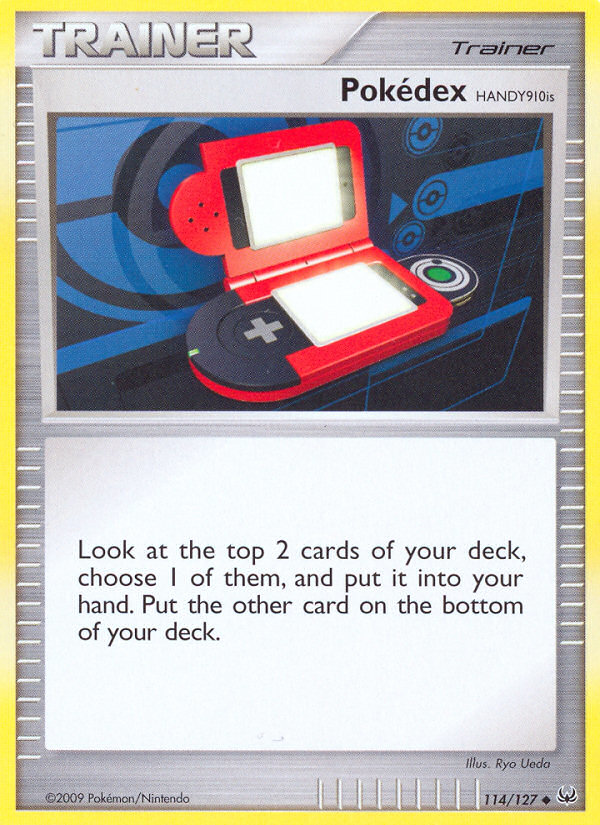 Pokédex HANDY910is 114 Uncommon card from Platinum