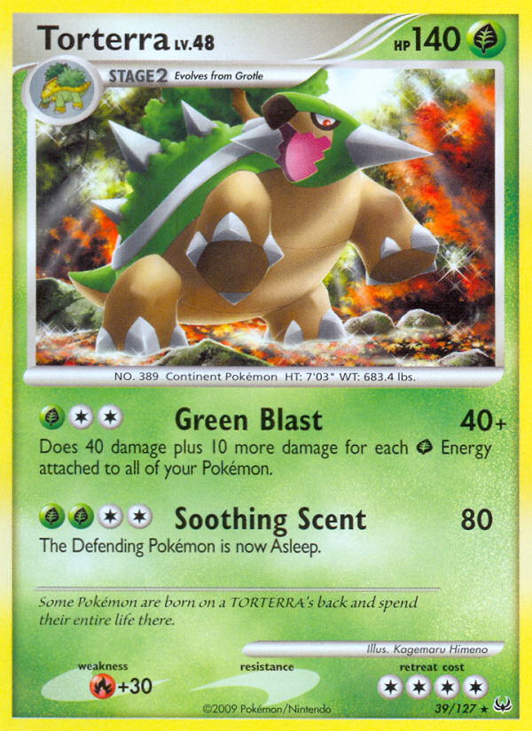 Torterra 39 Rare card from Platinum