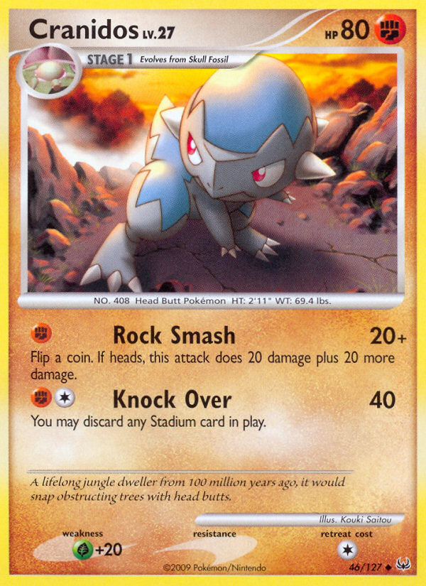 Cranidos 46 Uncommon card from Platinum
