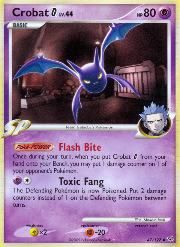 Crobat G 47/127 Uncommon card from Platinum