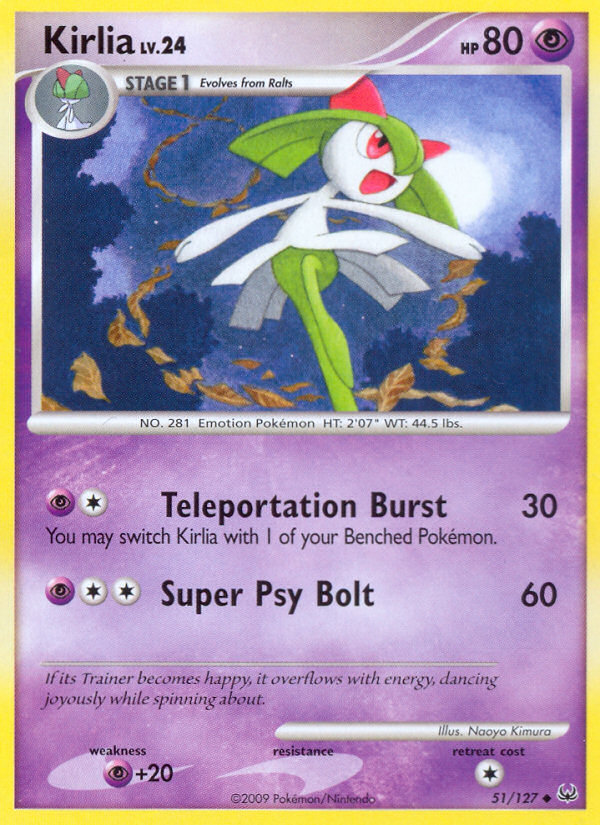 Kirlia 51 Uncommon card from Platinum