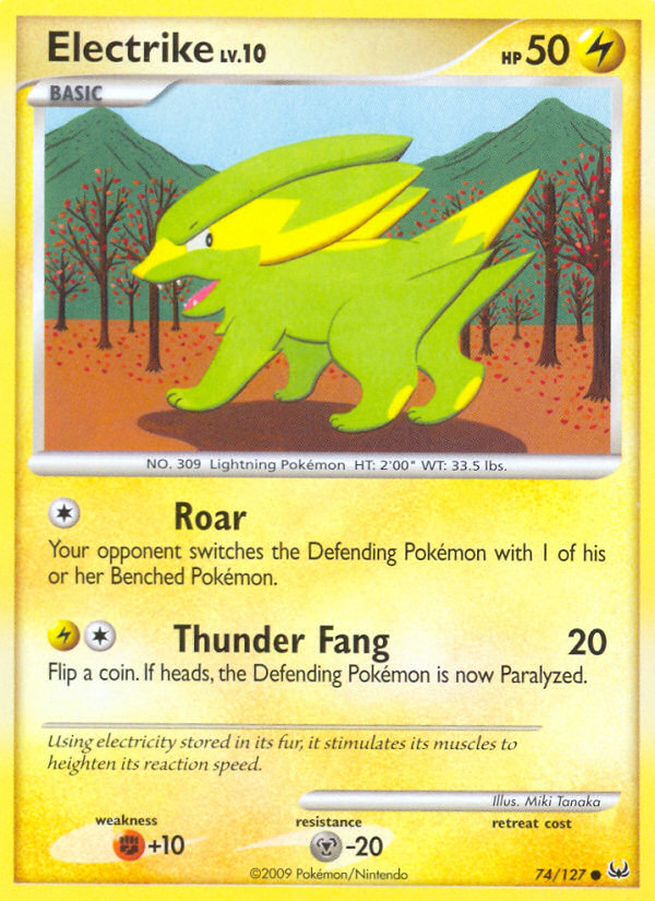 Electrike 74/127 Common card from Platinum