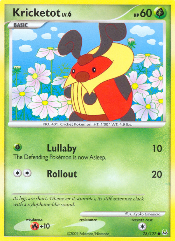 Kricketot 78 Common card from Platinum