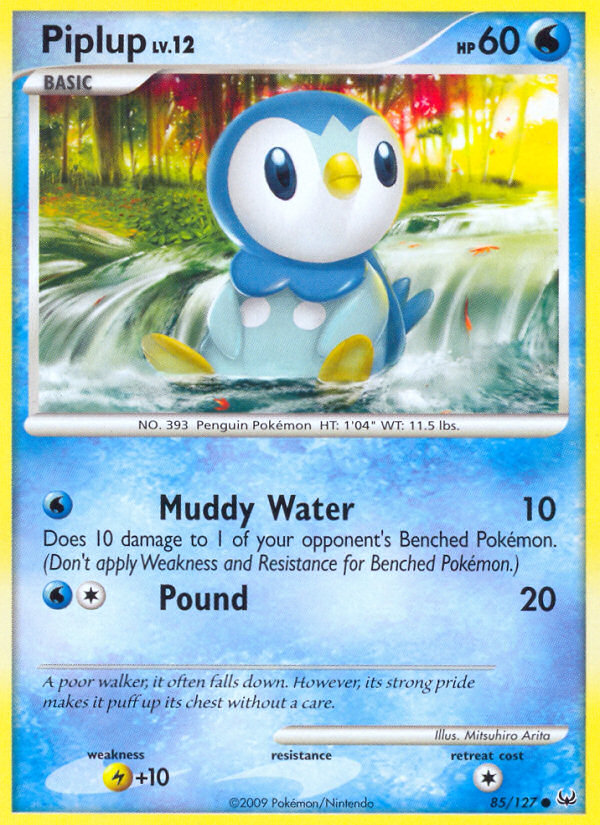 Piplup 85 Common card from Platinum