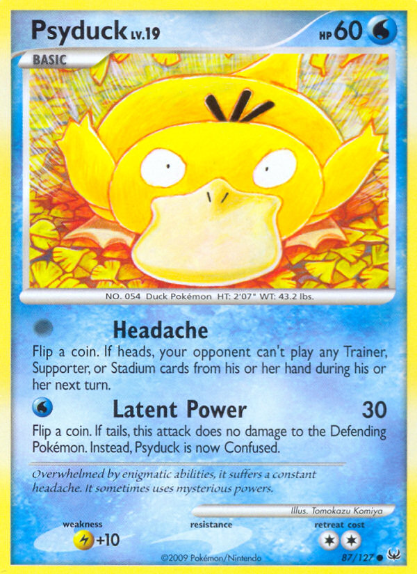 Psyduck 87 Common card from Platinum