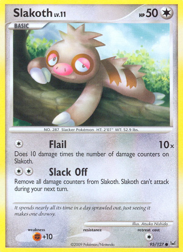 Slakoth 95 Common card from Platinum