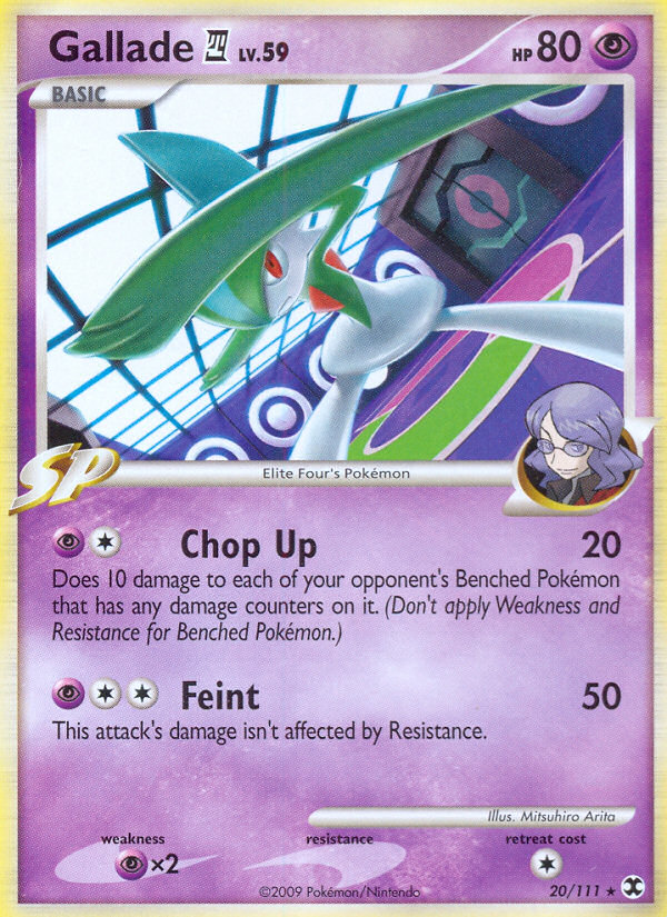 Gallade E4 20 Rare card from Rising Rivals