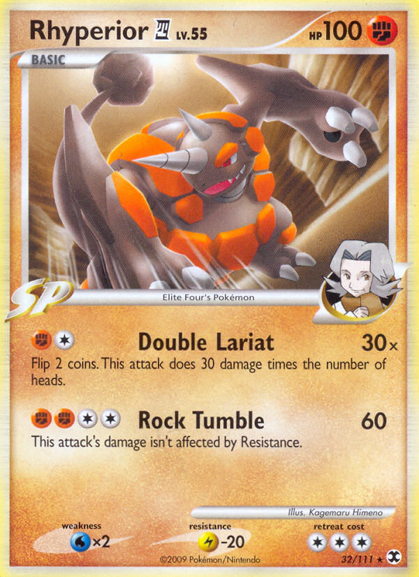 Rhyperior E4 32 Rare card from Rising Rivals