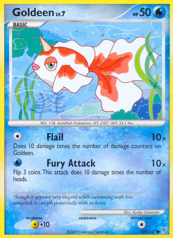 Goldeen 107 Common card from Supreme Victors