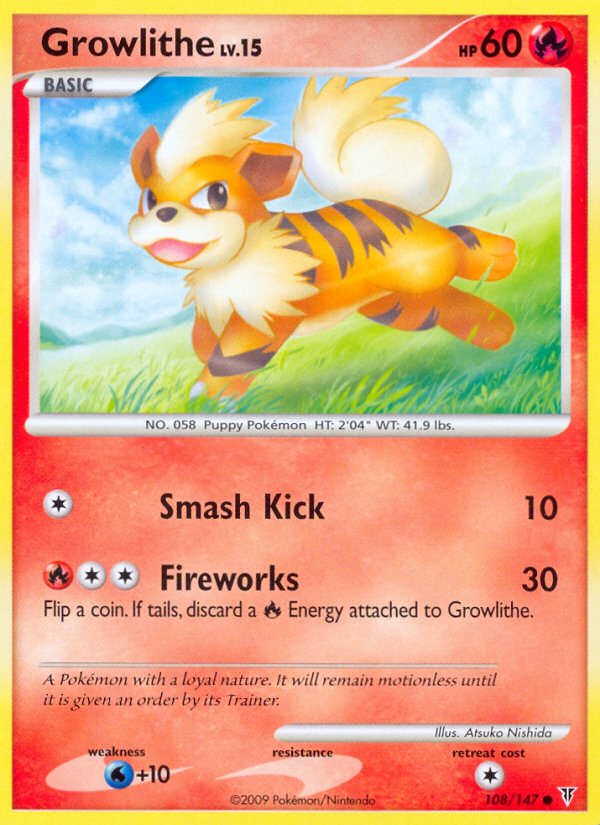 Growlithe 108/147 Common card from Supreme Victors