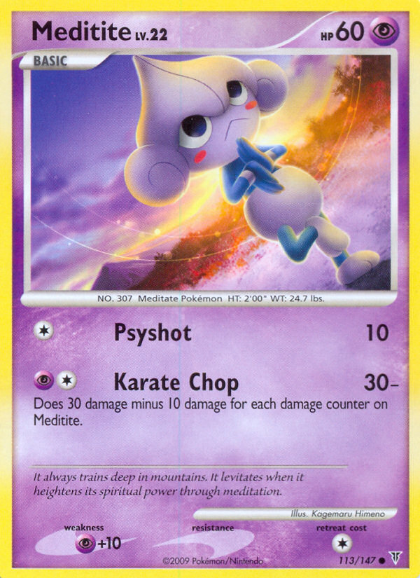 Meditite 113/147 Common card from Supreme Victors