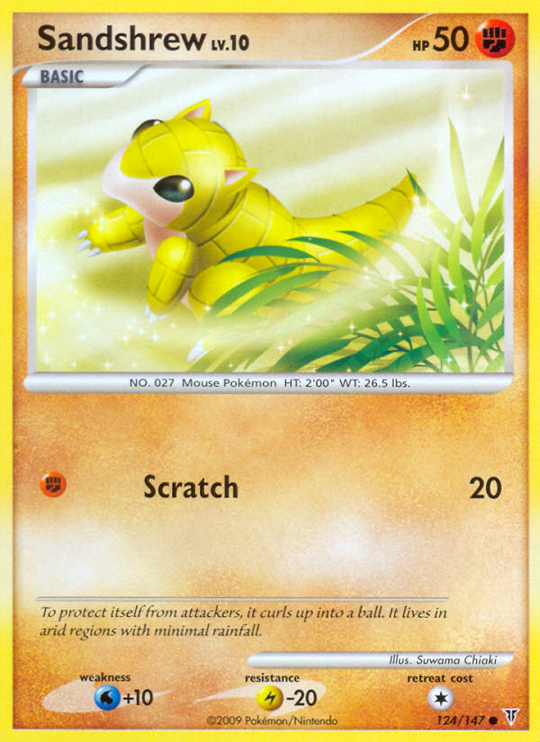 Sandshrew 124 Common card from Supreme Victors
