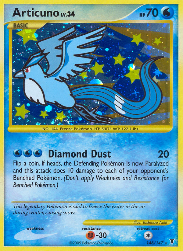 Articuno 148/147 Rare Secret card from Supreme Victors