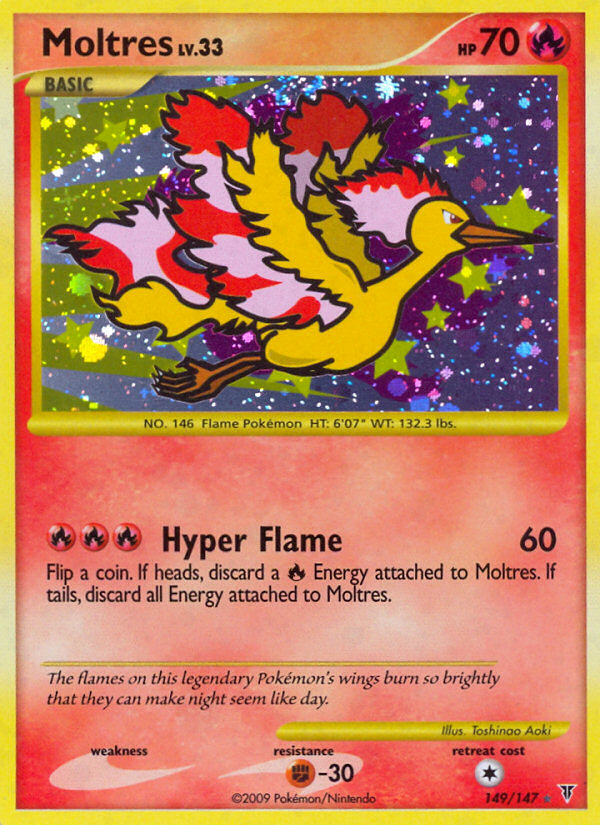 Moltres 149 Rare Secret card from Supreme Victors