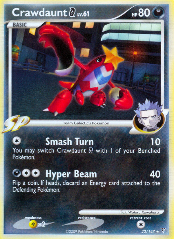 Crawdaunt G 23 Rare card from Supreme Victors