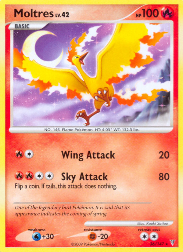 Moltres 36 Rare card from Supreme Victors