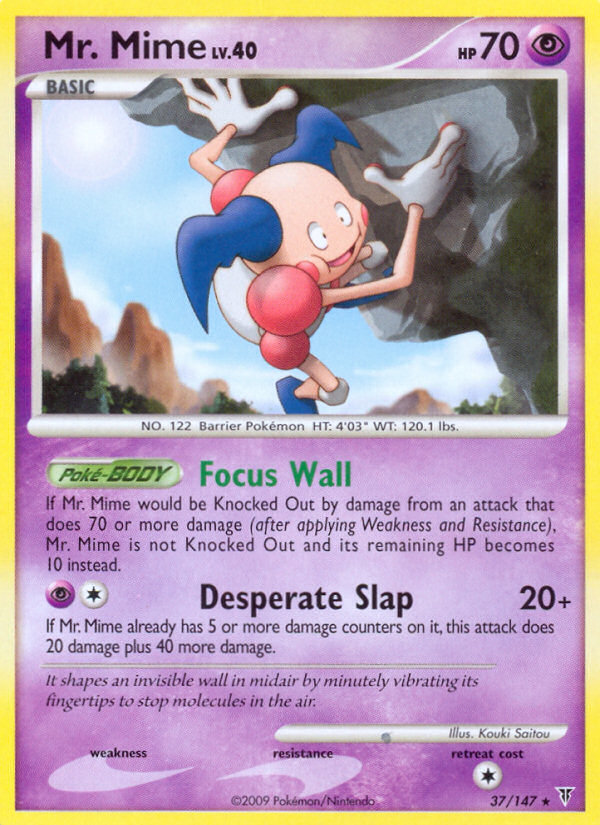 Mr. Mime 37/147 Rare card from Supreme Victors