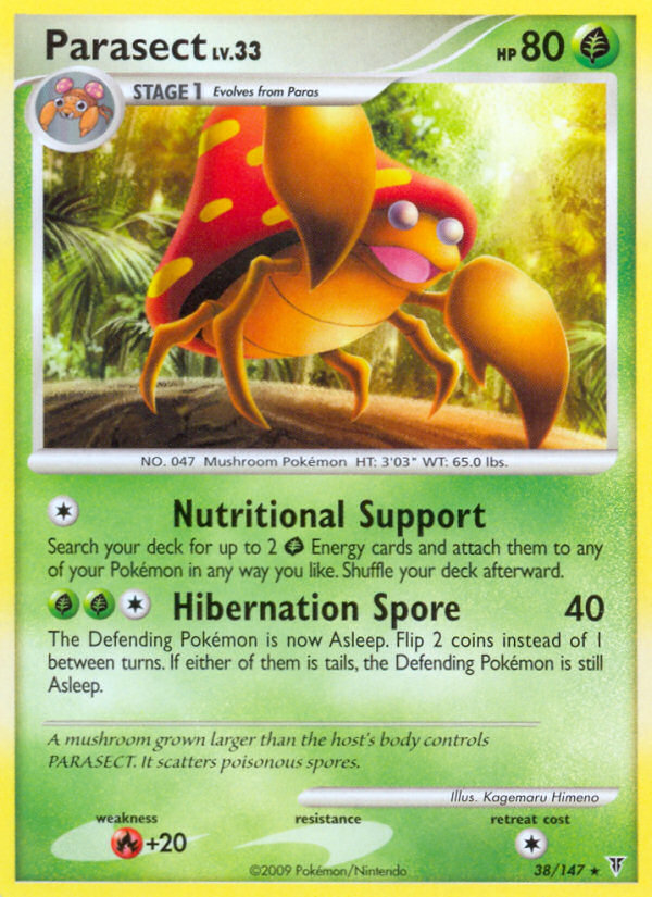 Parasect 38/147 Rare card from Supreme Victors