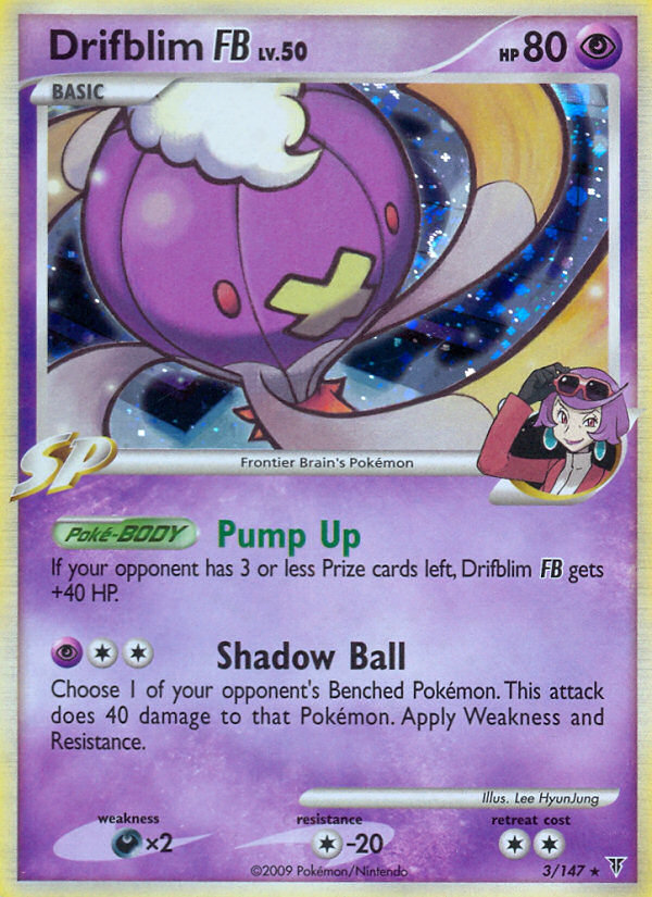 Drifblim FB 3/147 Rare Holo card from Supreme Victors