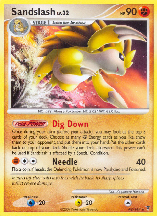 Sandslash 42 Rare card from Supreme Victors