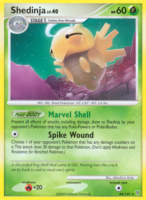 Shedinja 44/147 Rare card from Supreme Victors