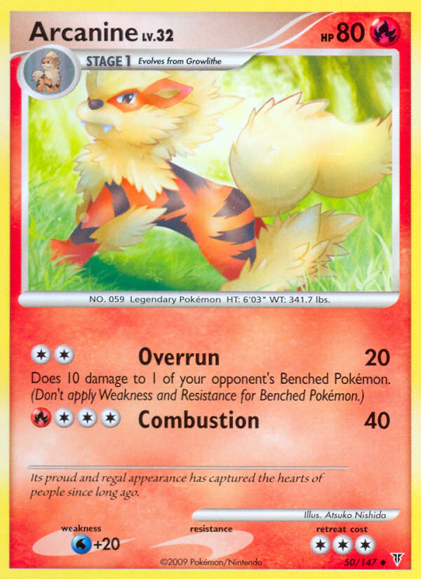 Arcanine 50 Uncommon card from Supreme Victors