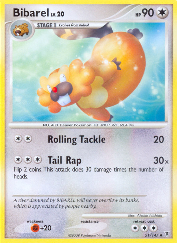 Bibarel 51 Uncommon card from Supreme Victors
