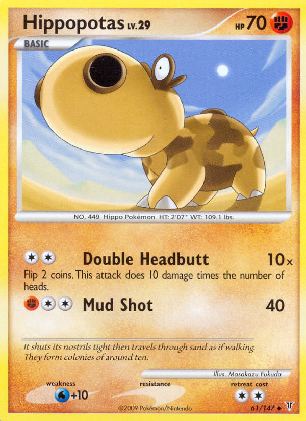 Hippopotas 61 Uncommon card from Supreme Victors