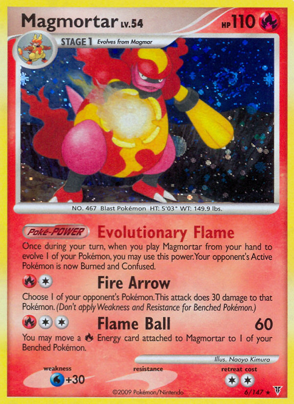 Magmortar 6 Rare Holo card from Supreme Victors