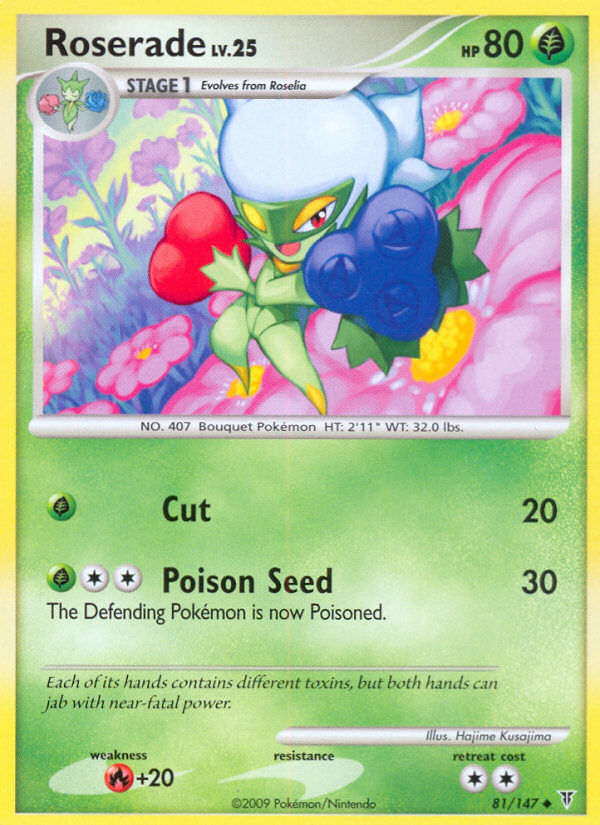 Roserade 81 Uncommon card from Supreme Victors