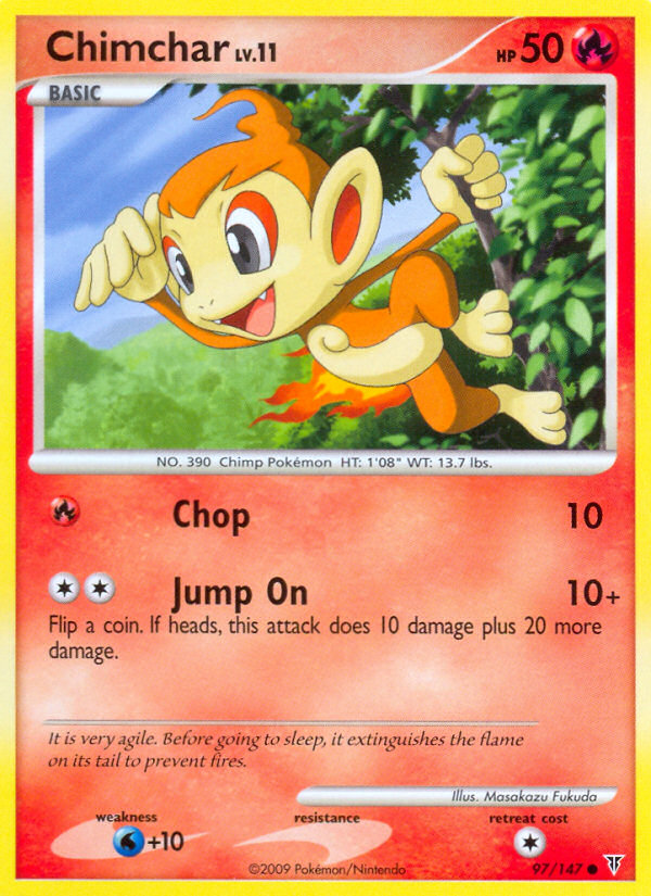 Chimchar 97 Common card from Supreme Victors