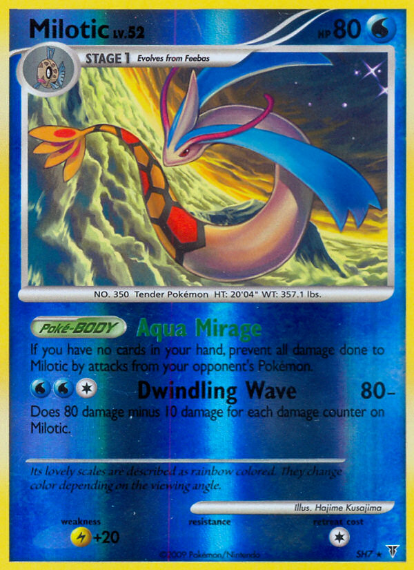 Milotic SH7 Rare card from Supreme Victors