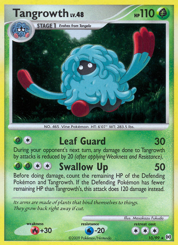 Tangrowth 10/99 Rare Holo card from Arceus