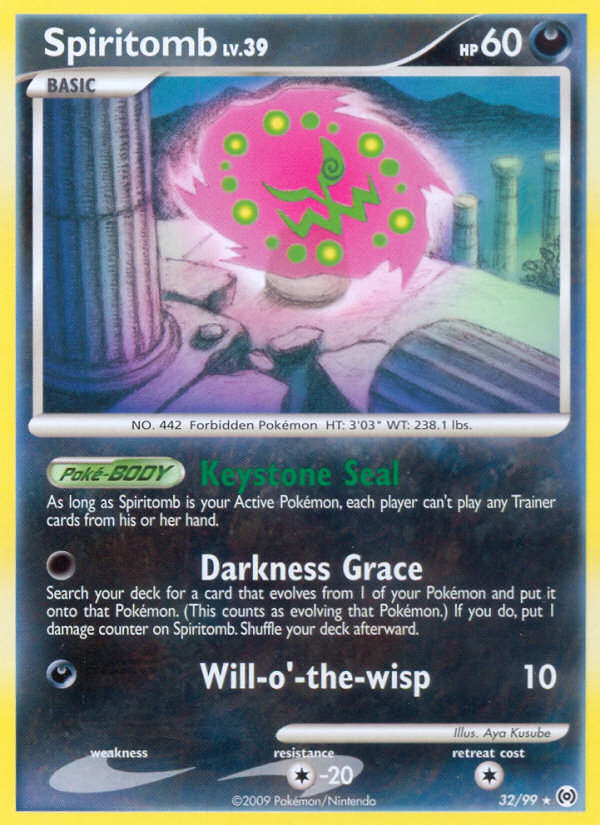 Spiritomb 32/99 Rare card from Arceus