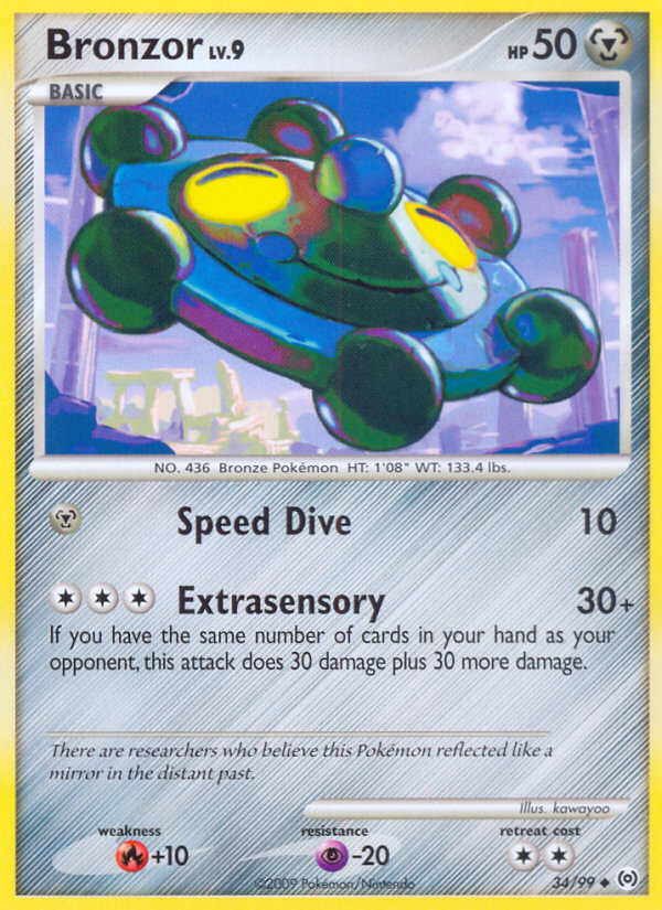 Bronzor 34 Uncommon card from Arceus