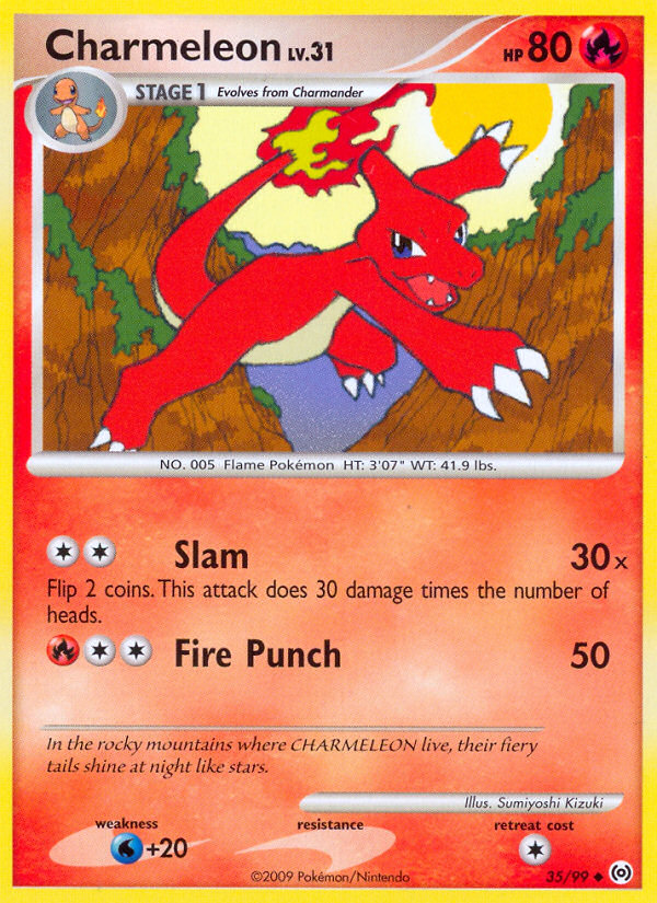 Charmeleon 35 Uncommon card from Arceus