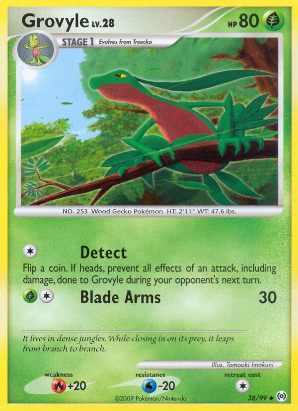 Grovyle 38 Uncommon card from Arceus