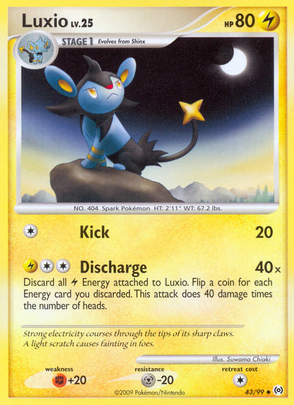 Luxio 43/99 Uncommon card from Arceus