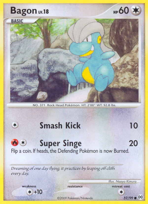 Bagon 52 Common card from Arceus