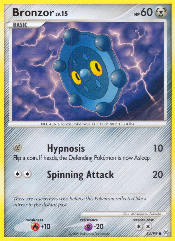 Bronzor 54 Common card from Arceus