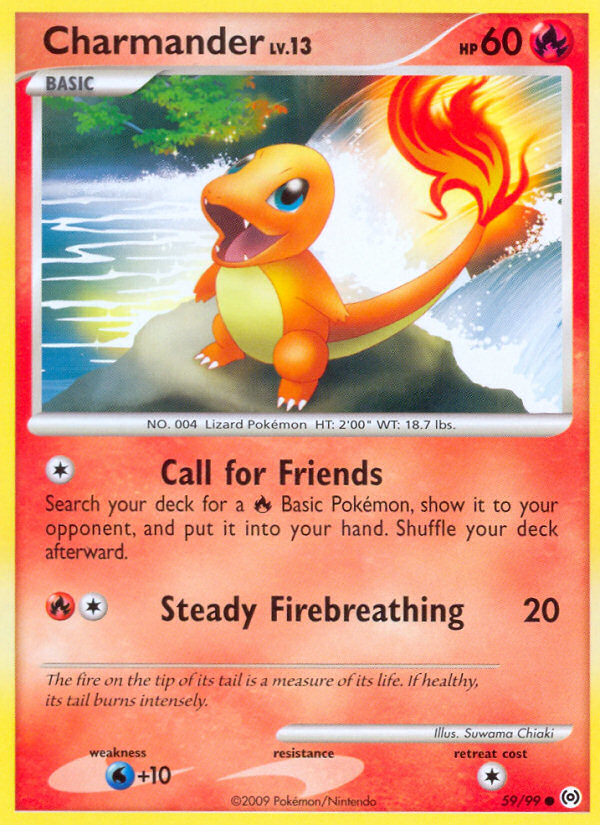 Charmander 59 Common card from Arceus