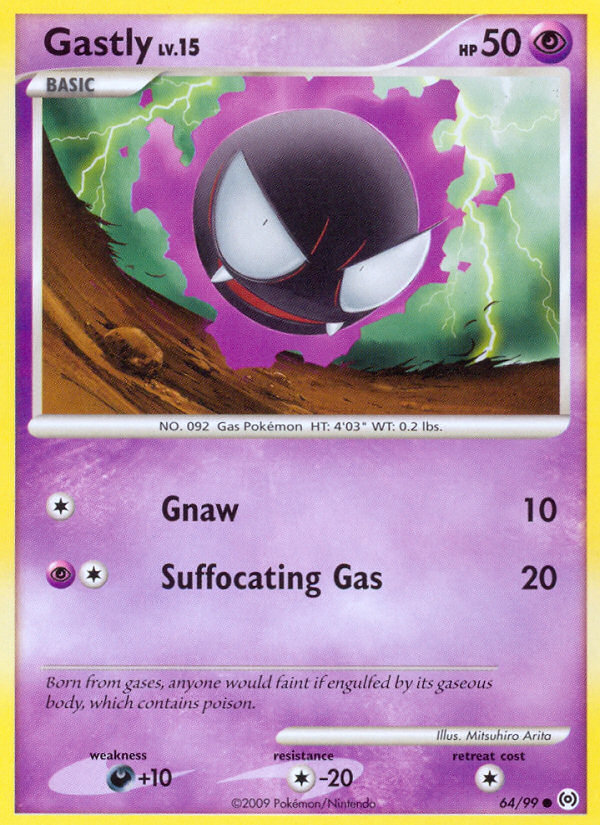Gastly 64/99 Common card from Arceus