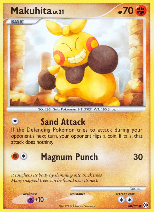 Makuhita 68 Common card from Arceus