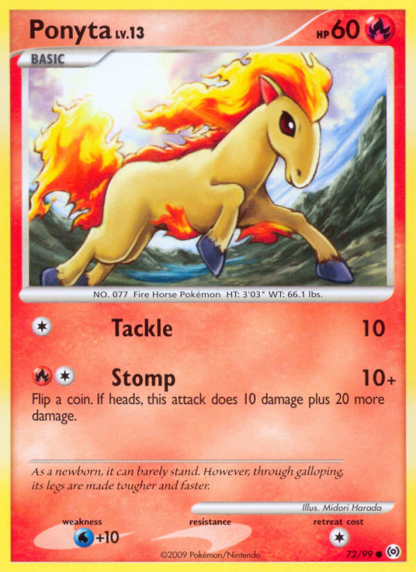 Ponyta 72/99 Common card from Arceus